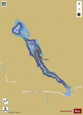 Montigny, Lac depth contour Map - i-Boating App