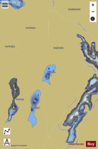 Myre  Lac depth contour Map - i-Boating App