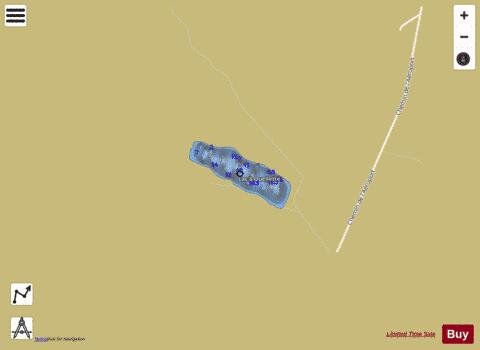 Francois / Ouellette  Lac depth contour Map - i-Boating App