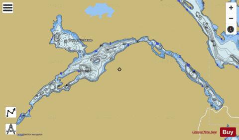 Pommeroy, Lac depth contour Map - i-Boating App