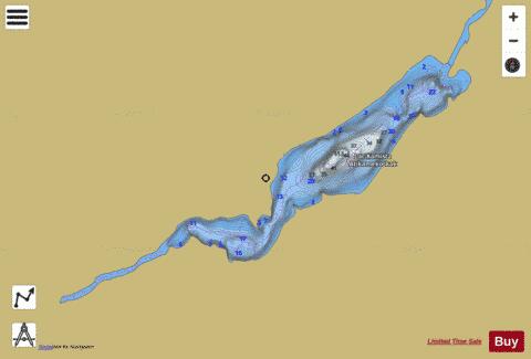 Kamista Atikamekoskak, Lac depth contour Map - i-Boating App