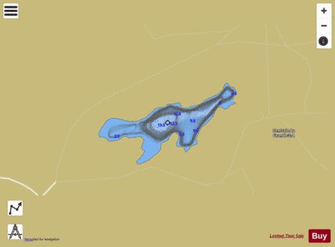 Lac Jacques depth contour Map - i-Boating App