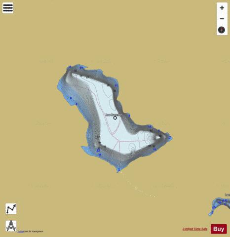 Racette, Lac depth contour Map - i-Boating App