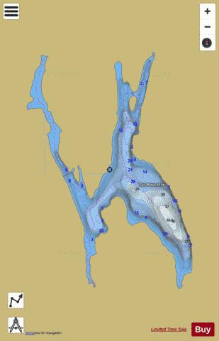 Roucette, Lac depth contour Map - i-Boating App