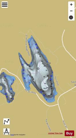 Rouge, Lac depth contour Map - i-Boating App