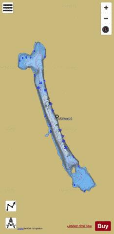 Savard, Lac a depth contour Map - i-Boating App
