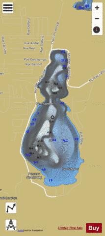 Schryer, Lac depth contour Map - i-Boating App
