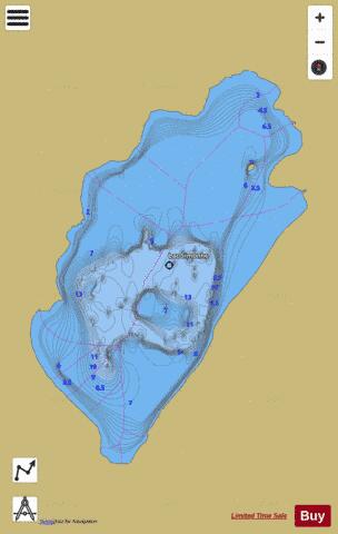 Simonne, Lac depth contour Map - i-Boating App