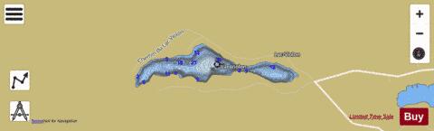 Violon  Lac depth contour Map - i-Boating App