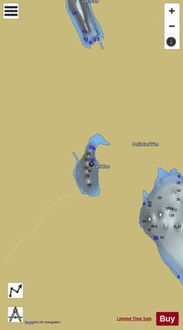 Wee  Lac depth contour Map - i-Boating App