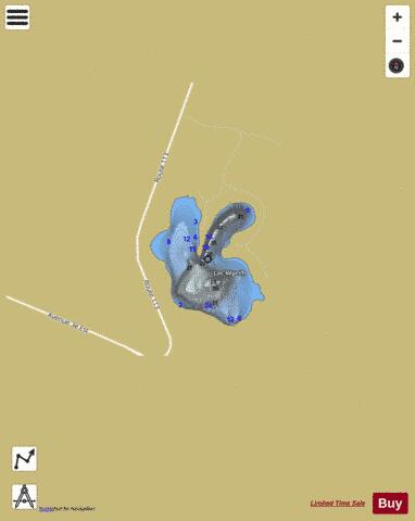 Wyeth  Lac depth contour Map - i-Boating App