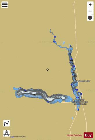 East Trout Lake depth contour Map - i-Boating App