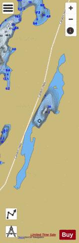 Hine Lake depth contour Map - i-Boating App