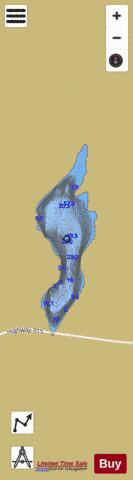 Jackie Lake depth contour Map - i-Boating App