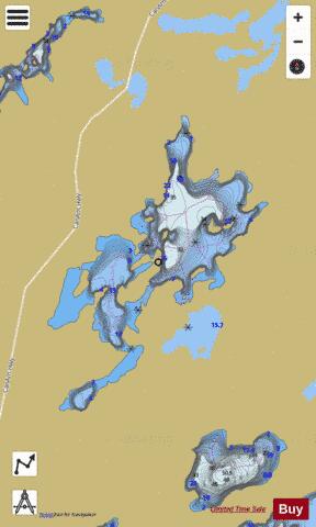 Little Deer Lake depth contour Map - i-Boating App