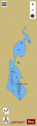 MacLennan Lake depth contour Map - i-Boating App