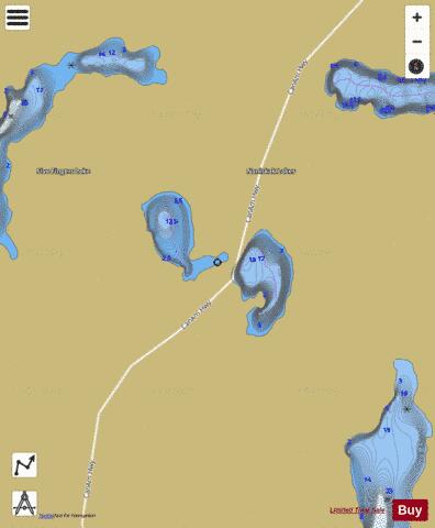 Naniskak Lake depth contour Map - i-Boating App
