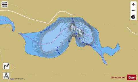 Rusty Lake depth contour Map - i-Boating App