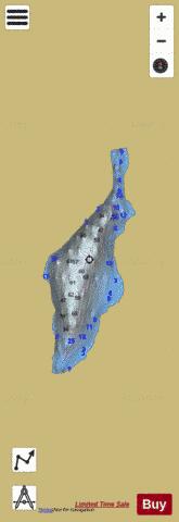 Toland Bay Lake depth contour Map - i-Boating App