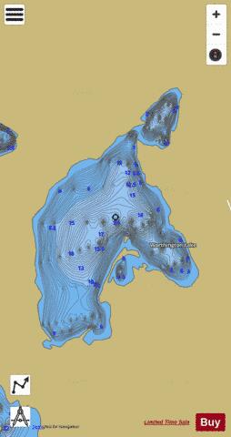 Worthington depth contour Map - i-Boating App