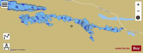 Annabel Lake depth contour Map - i-Boating App