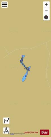 Battle Coal Mine Strip depth contour Map - i-Boating App