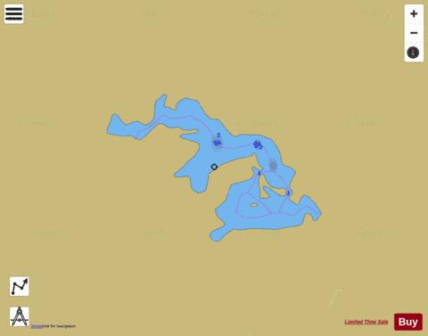 Brownlee Lake depth contour Map - i-Boating App