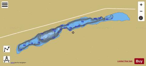 Eldredge Lake depth contour Map - i-Boating App