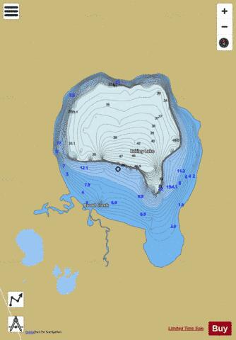 Keeley Lake depth contour Map - i-Boating App
