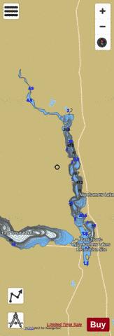 Nipekamew Lake depth contour Map - i-Boating App