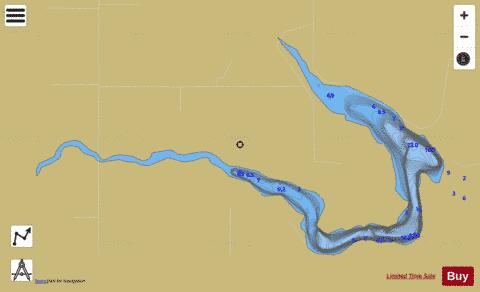 Roughbark Reservoir depth contour Map - i-Boating App