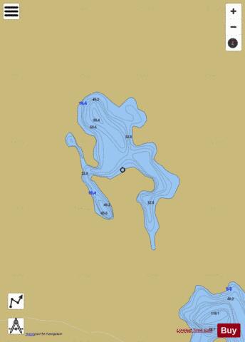 Chadden depth contour Map - i-Boating App