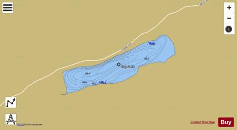 Crag depth contour Map - i-Boating App