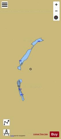 Hutshi depth contour Map - i-Boating App