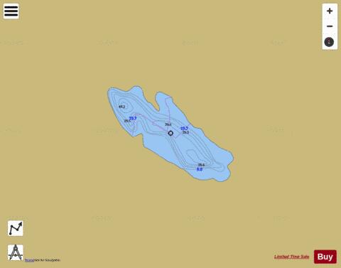 Kokanee depth contour Map - i-Boating App