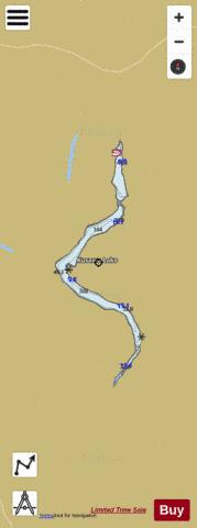 Kusawa depth contour Map - i-Boating App