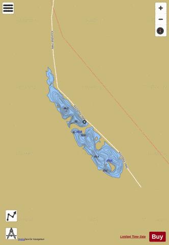 Little Fox depth contour Map - i-Boating App