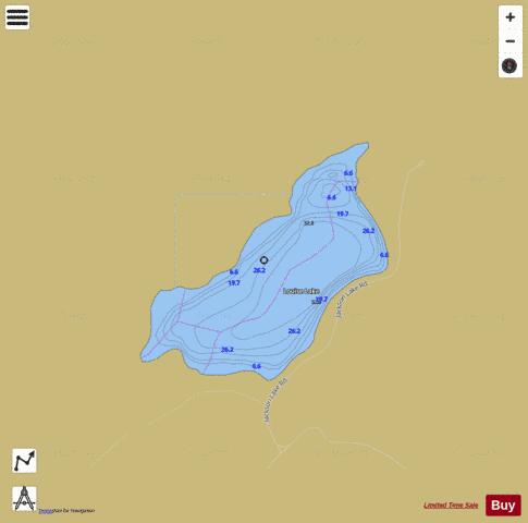 Louise depth contour Map - i-Boating App