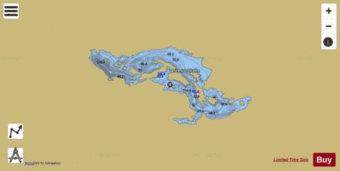 Stewart depth contour Map - i-Boating App