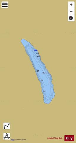 Thirty-seven Mile depth contour Map - i-Boating App