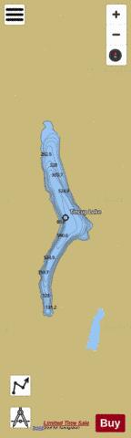 Tincup depth contour Map - i-Boating App