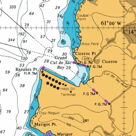 C  Grand Cul de Sac Bay Marine Chart - Nautical Charts App