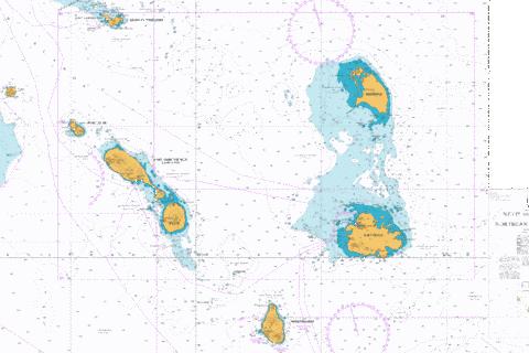 Saint Barthelemy to Antigua Marine Chart - Nautical Charts App