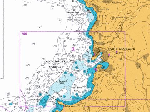 C  Saint George's Harbour and Approaches Marine Chart - Nautical Charts App