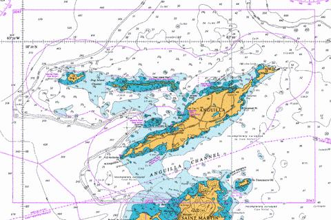 Approaches to Anguilla Marine Chart - Nautical Charts App
