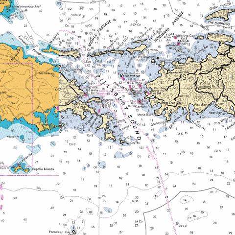 PILLSBURY SOUND Marine Chart - Nautical Charts App