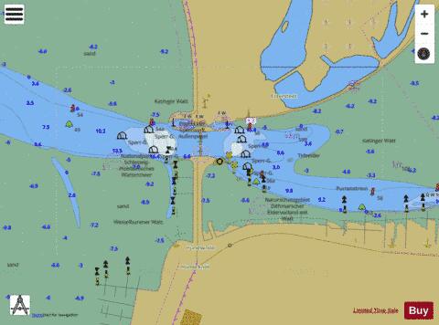 Eidersperrwerk Marine Chart - Nautical Charts App