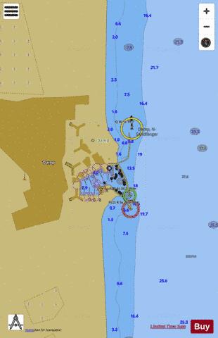 Damp Marine Chart - Nautical Charts App