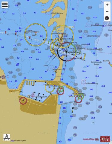 Olpenitz and Schleimuende Marine Chart - Nautical Charts App