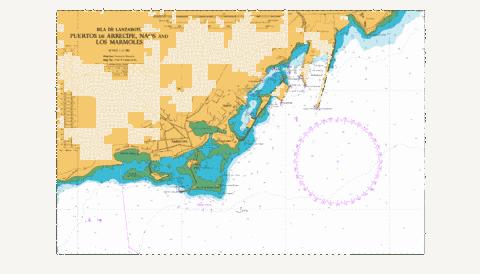Puertos de Arrecife, Naos and Los Marmoles Marine Chart - Nautical Charts App